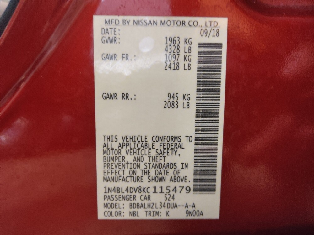 2019 Nissan Altima in West Palm Beach, FL 33409 - 18108528 33