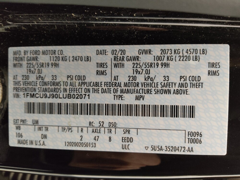 2020 Ford Escape in Colorado Springs, CO 80909 - 18108553 33