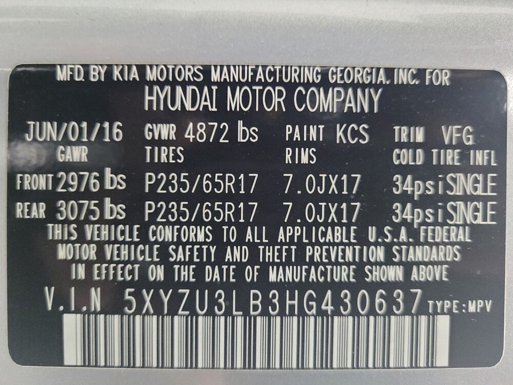 2017 Hyundai Santa Fe in Madison, TN 37115 - 18108562 33