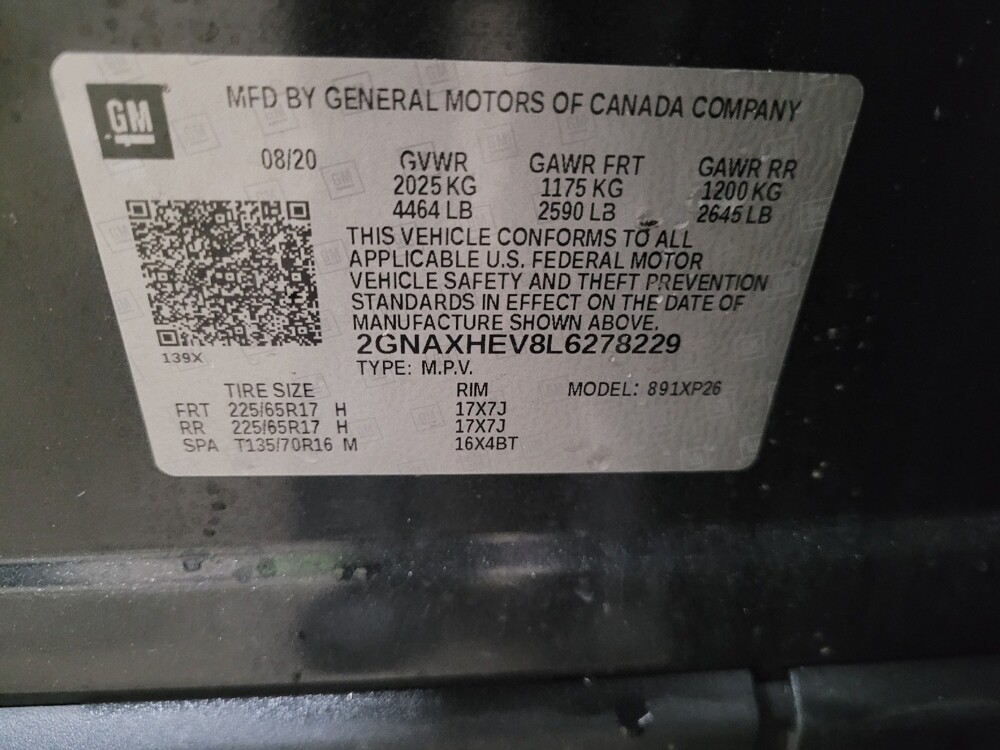 2020 Chevrolet Equinox in New Castle, DE 19720 - 18108627 33