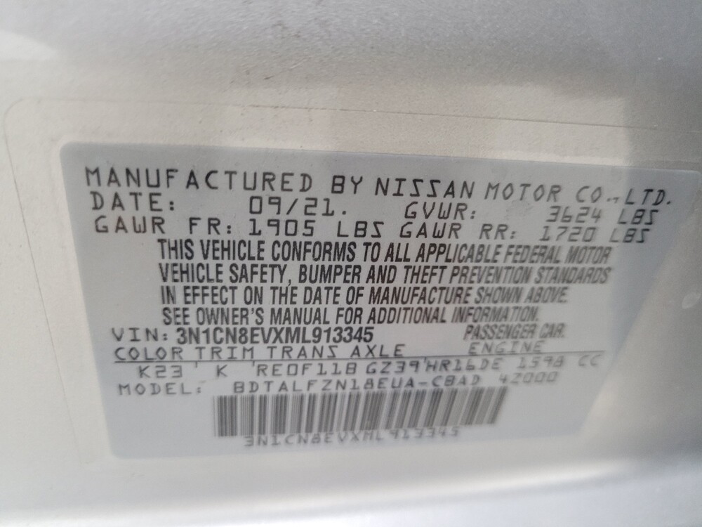 2021 Nissan Versa in Eastpointe, MI 48021 - 18108753 33