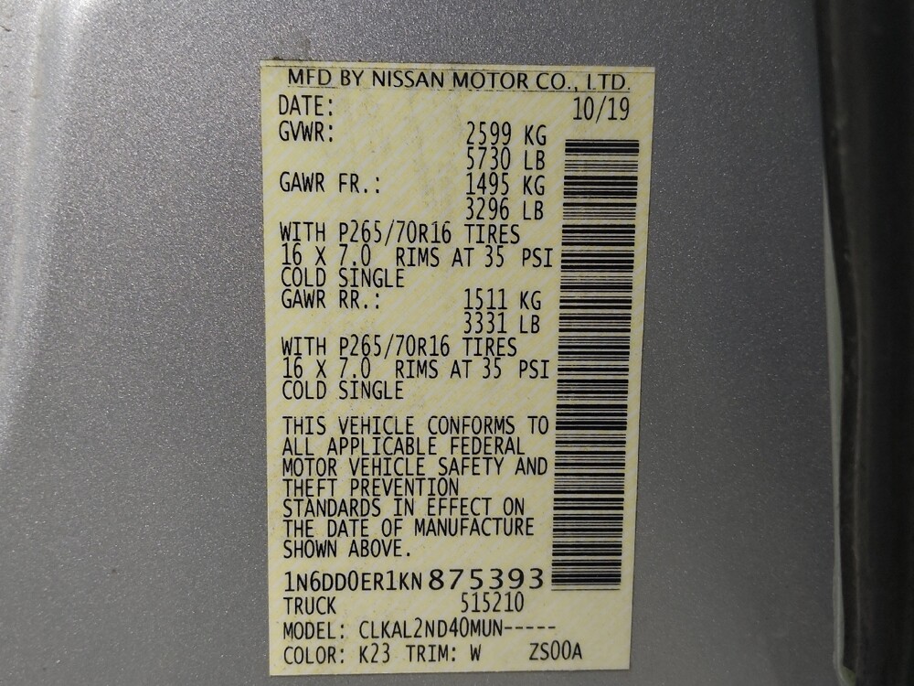 2019 Nissan Frontier in Houston, TX 77074 - 18108810 33