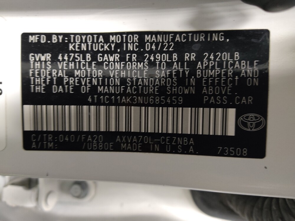 2022 Toyota Camry in Houston, TX 77060 - 18108839 33