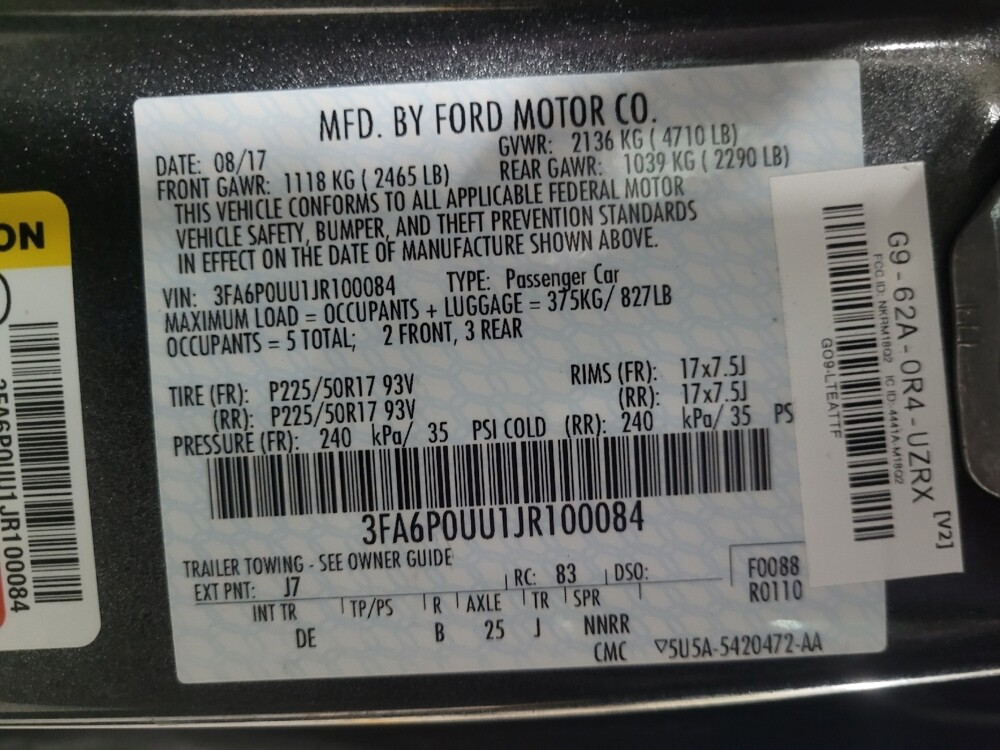 2018 Ford Fusion in Augusta, GA 30907 - 18108852 33