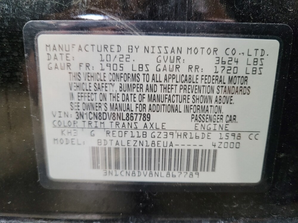 2022 Nissan Versa in Downey, CA 90241 - 18108885 33