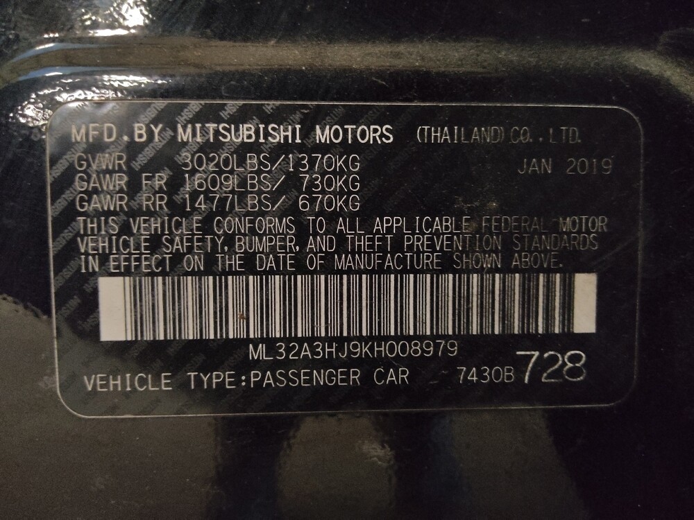 2019 Mitsubishi Mirage in Wilmington, NC 28405 - 18108923 33