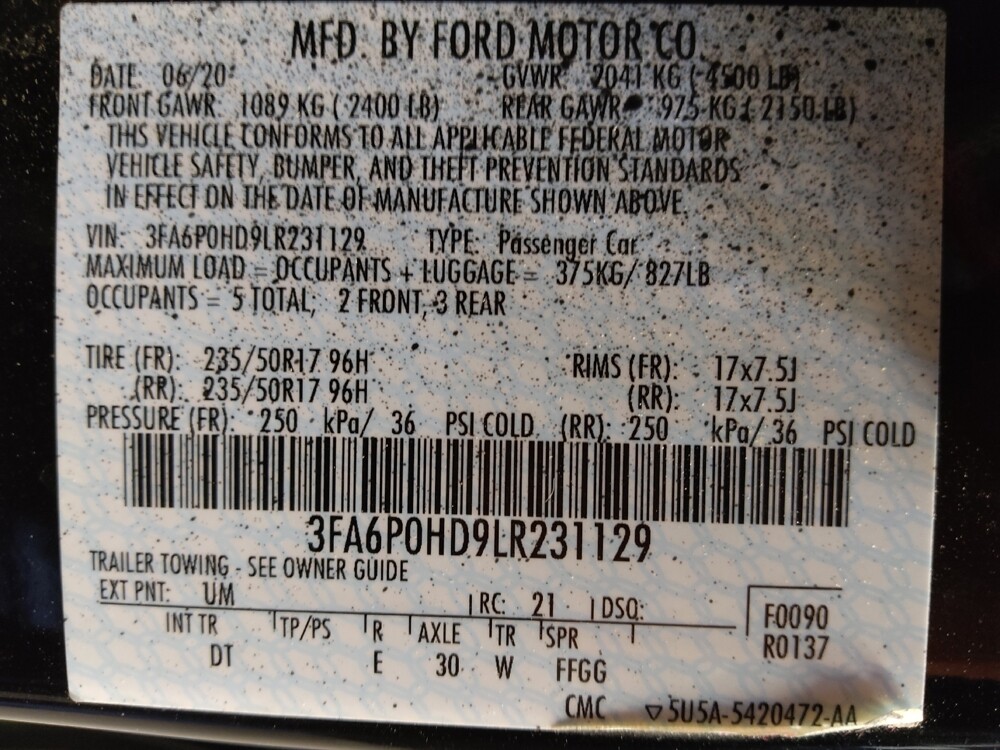 2020 Ford Fusion in Raleigh, NC 27604 - 18108930 33