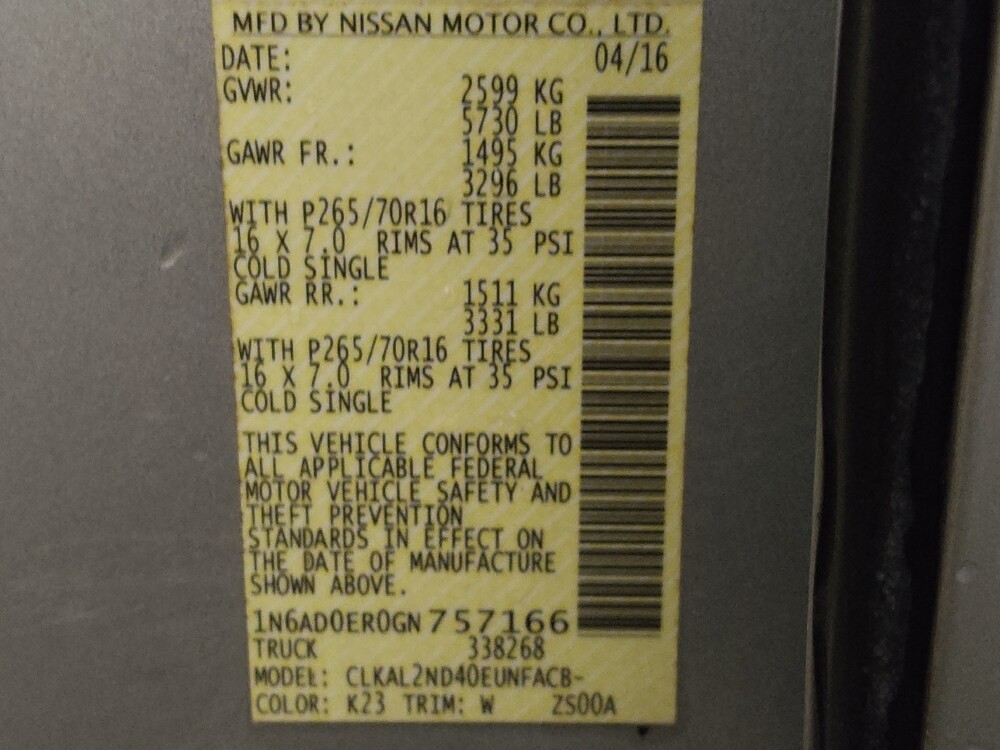 2016 Nissan Frontier in Houston, TX 77074 - 18108977 33