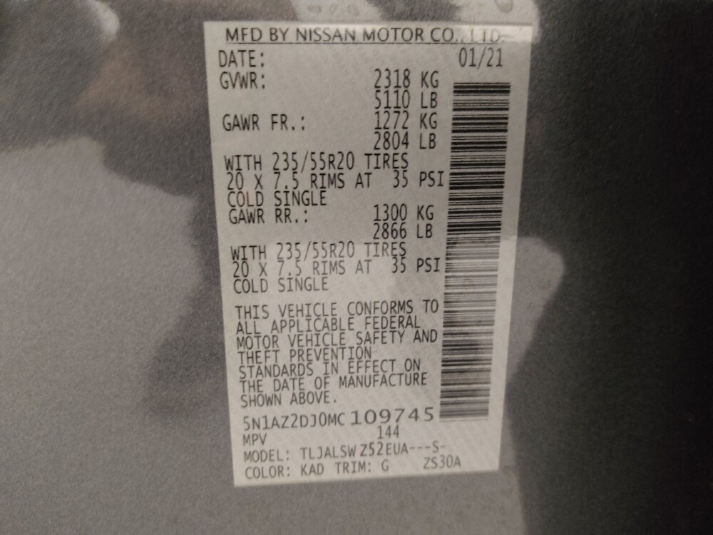 2021 Nissan Murano in Lakeland, FL 33815 - 18108995 33