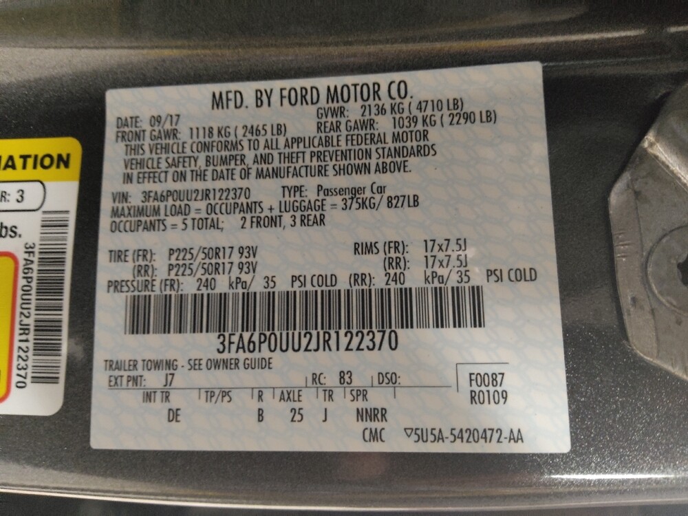 2018 Ford Fusion in Athens, GA 30606 - 18109011 33