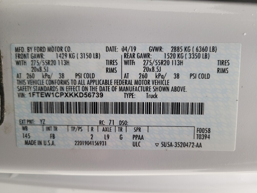 2019 Ford F150 in Torrance, CA 90504 - 18109097 33