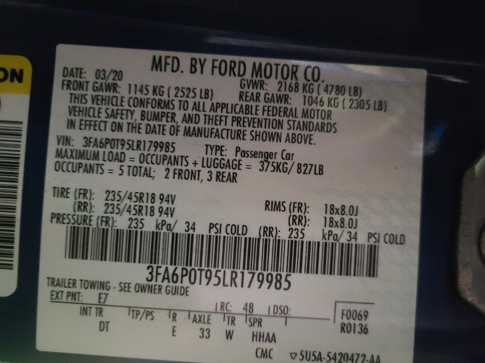 2020 Ford Fusion in Birmingham, AL 35215 - 18109109 33