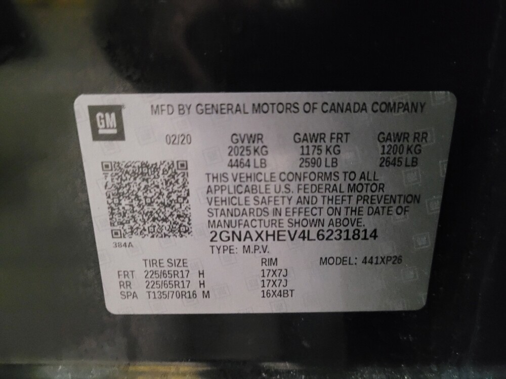 2020 Chevrolet Equinox in New Castle, DE 19720 - 18109208 33