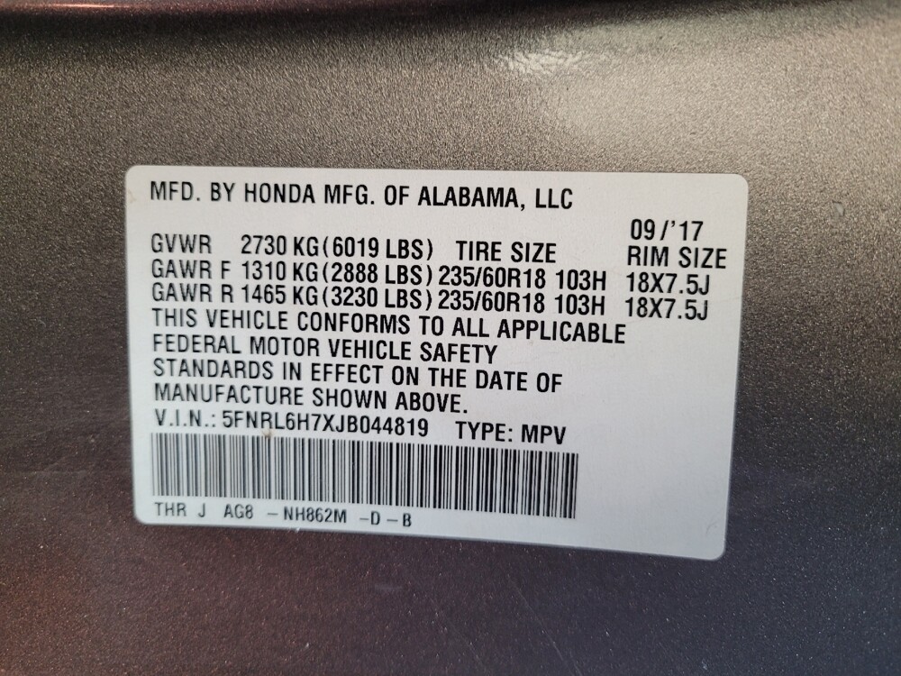 2018 Honda Odyssey in Louisville, KY 40258 - 18109213 33