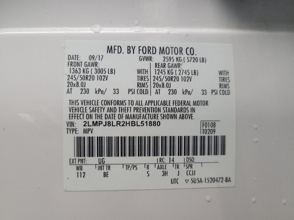 2017 Lincoln MKX in Eastpointe, MI 48021 - 18109220 33