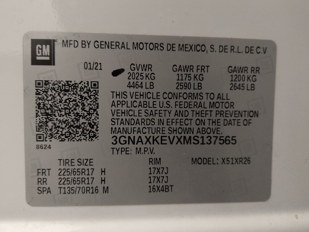 2021 Chevrolet Equinox in Salem, VA 24153 - 18109257 33