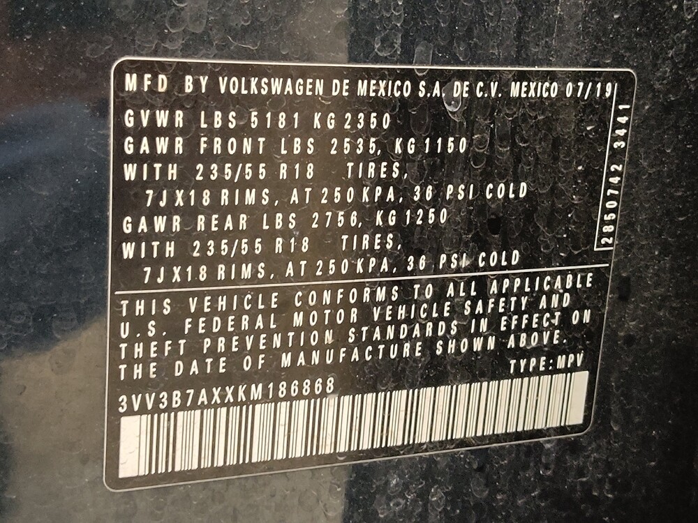 2019 Volkswagen Tiguan in Fort Worth, TX 76116 - 18109318 33