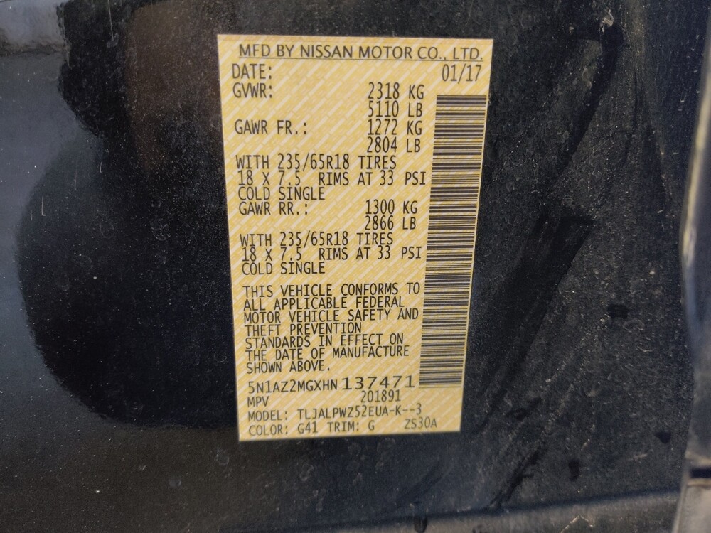 2017 Nissan Murano in Houston, TX 77034 - 18109326 33