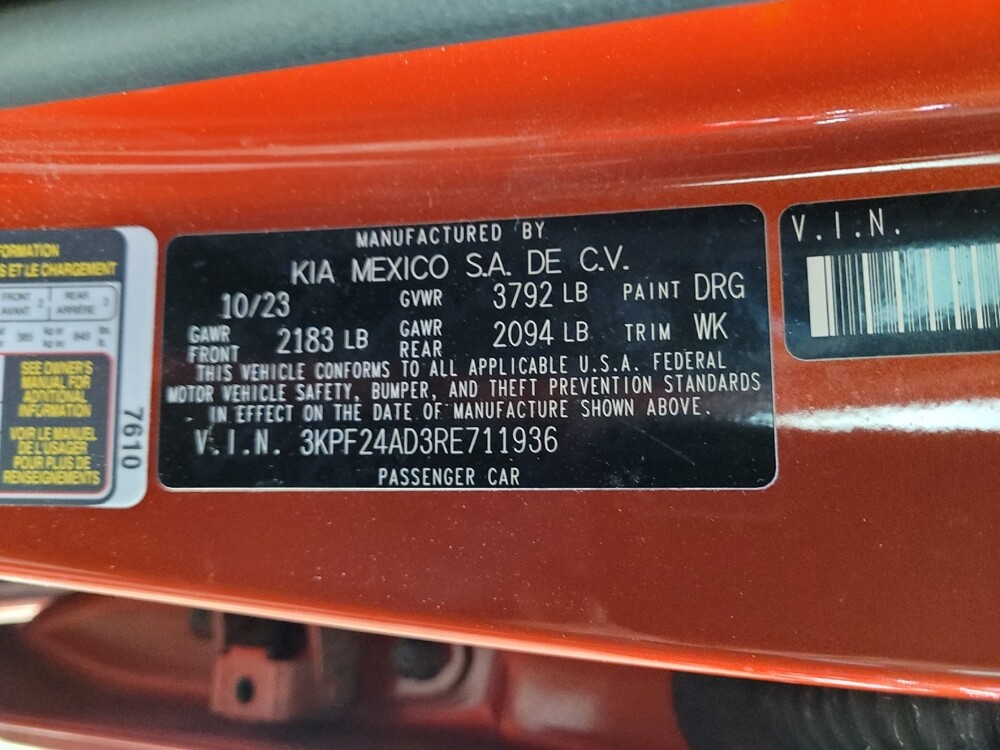 2024 Kia Forte in Sacramento, CA 95821 - 18109332 33