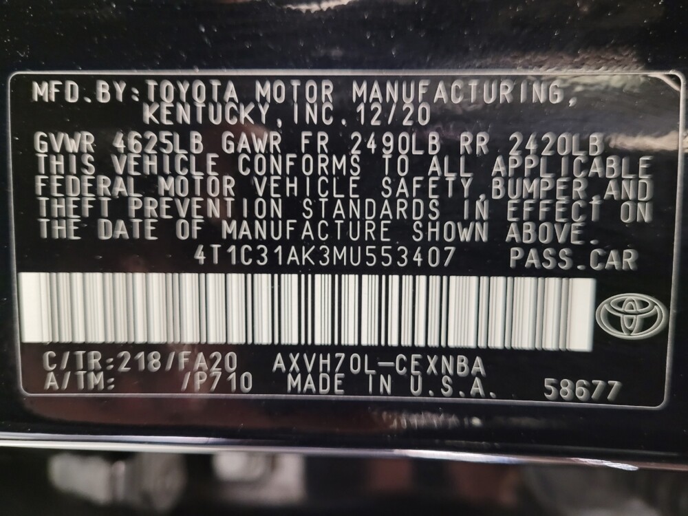 2021 Toyota Camry in Chandler, AZ 85225 - 18109383 33