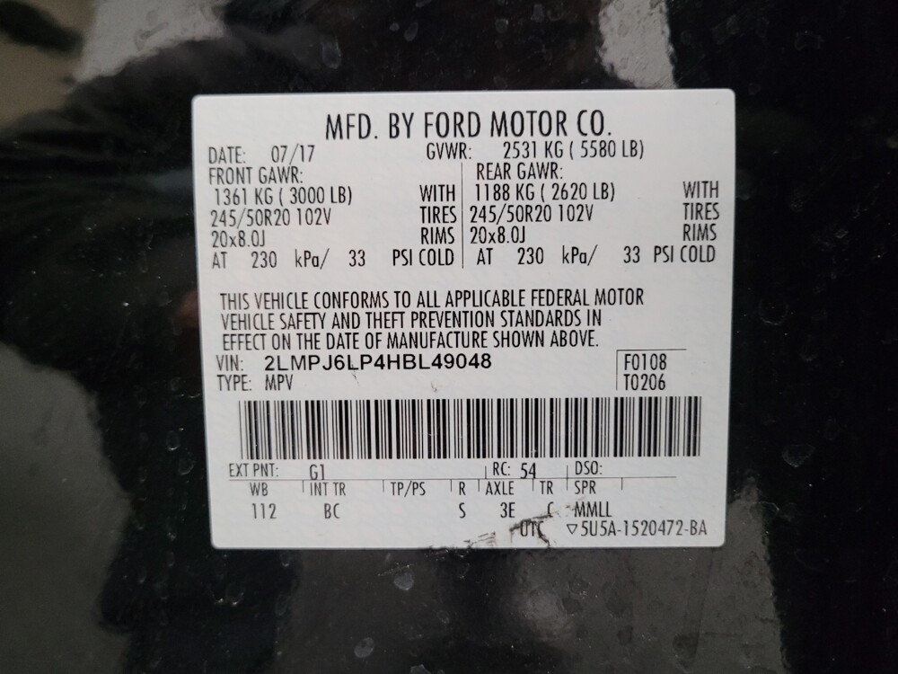 2017 Lincoln MKX in Sacramento, CA 95821 - 18109387 33