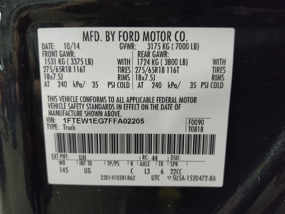 2015 Ford F150 in Tallahassee, FL 32304 - 18109450 33