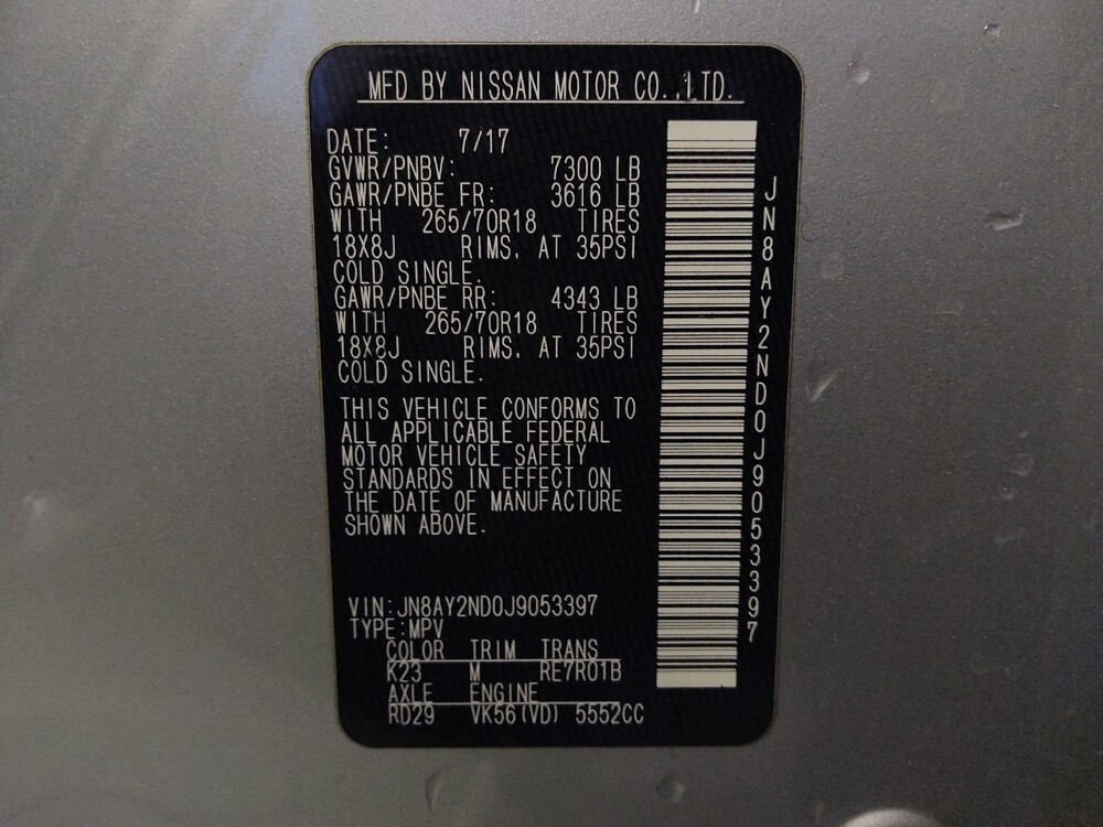 2018 Nissan Armada in Clearwater, FL 33764 - 18109452 33