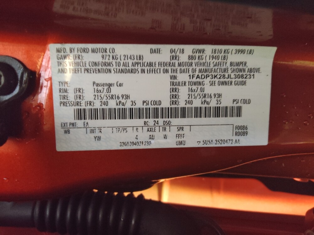 2018 Ford Focus in Tallahassee, FL 32304 - 18109454 33