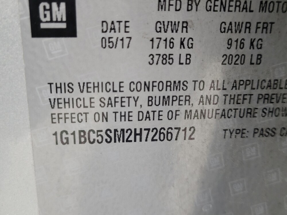 2017 Chevrolet Cruze in Las Vegas, NV 89104 - 18109456 33