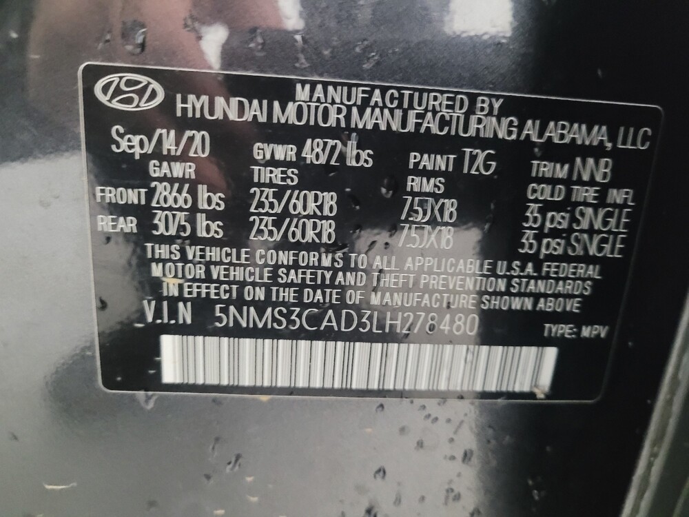 2020 Hyundai Santa Fe in Madison, TN 37115 - 18109490 33