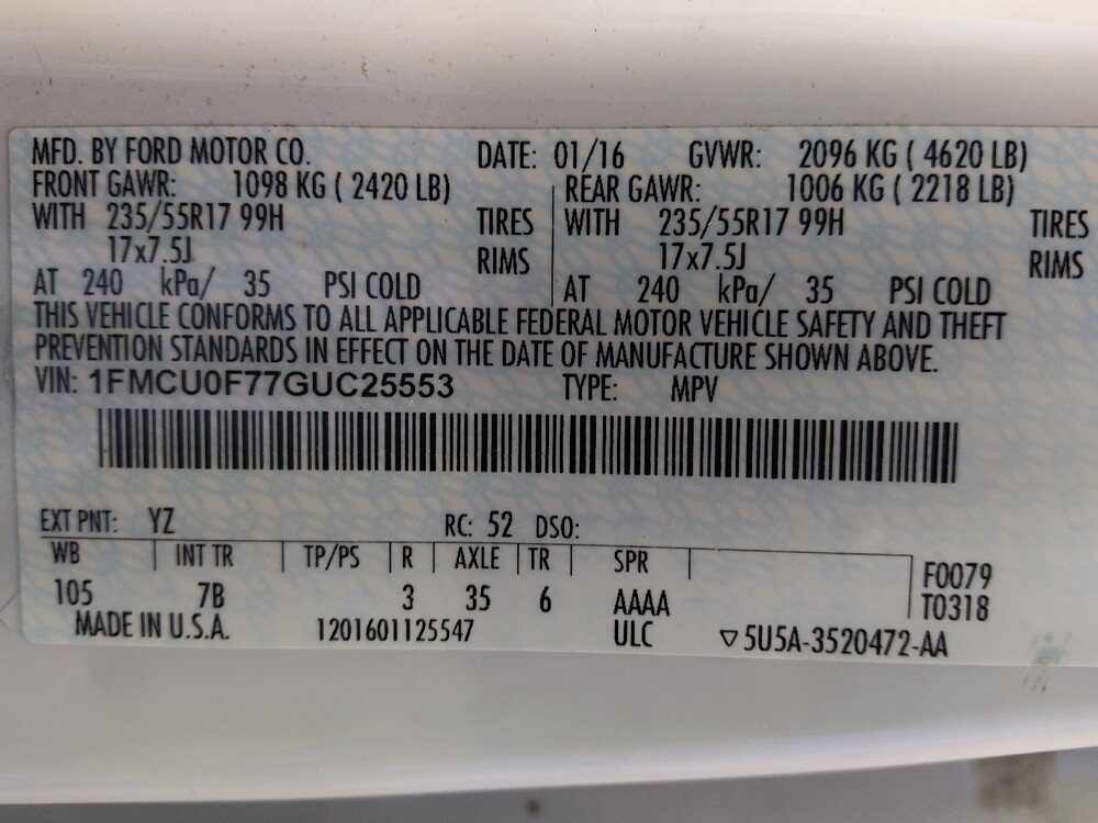 2016 Ford Escape in San Antonio, TX 78238 - 18109500 33