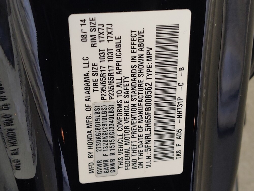 2015 Honda Odyssey in Fairfield, OH 45014 - 18109510 33