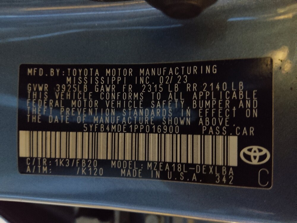 2023 Toyota Corolla in Tallahassee, FL 32304 - 18109593 33