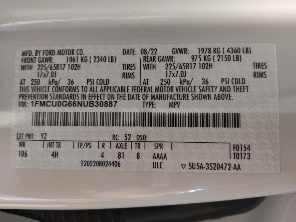 2022 Ford Escape in Phoenix, AZ 85015 - 18109607 33