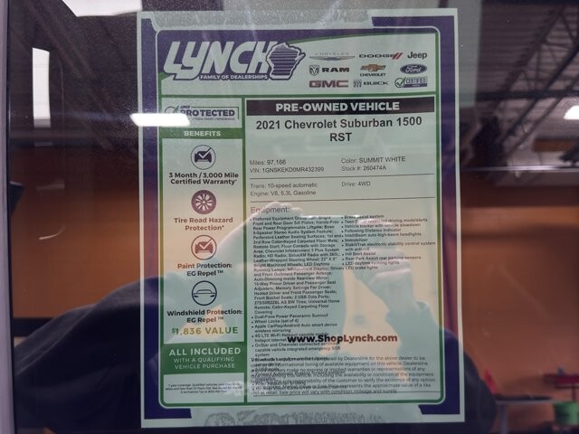2021 Chevrolet Suburban in Burlington, WI 53105 - 18109633 39