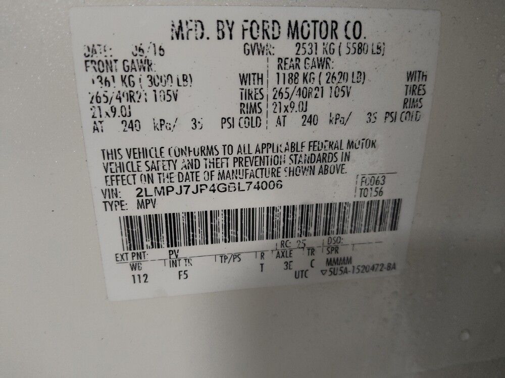 2016 Lincoln MKX in Augusta, GA 30907 - 18109662 33