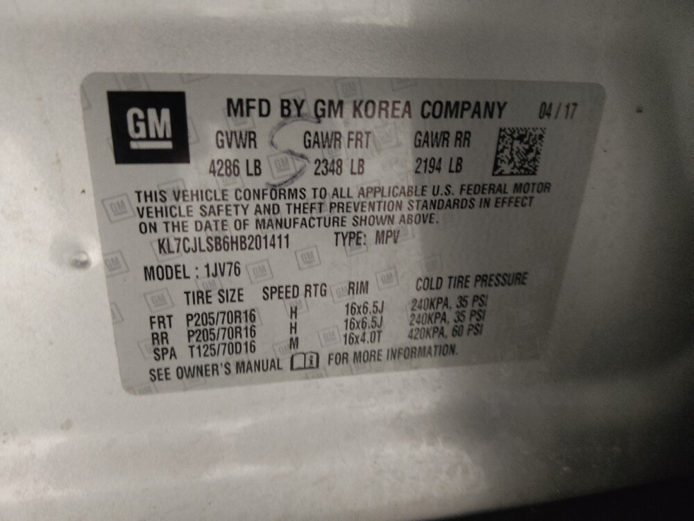 2017 Chevrolet Trax in Morrow, GA 30260 - 18109679 33