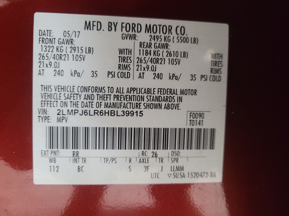 2017 Lincoln MKX in Duluth, GA 30096 - 18109687 33