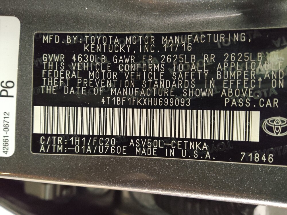 2017 Toyota Camry in Union City, GA 30291 - 18109696 33