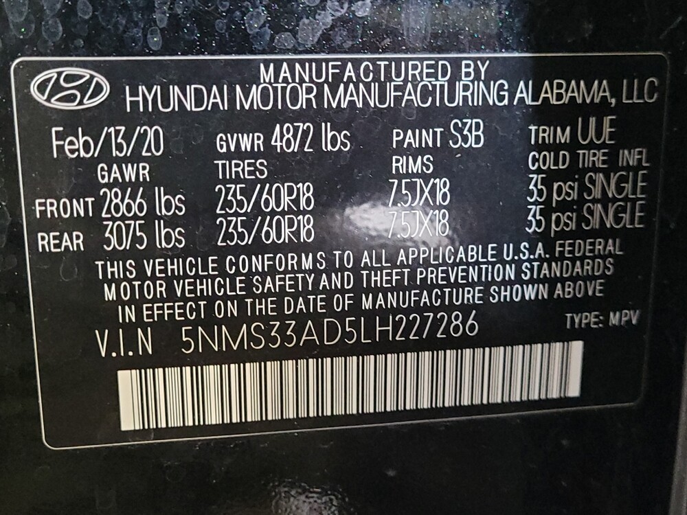 2020 Hyundai Santa Fe in Raleigh, NC 27604 - 18109763 33