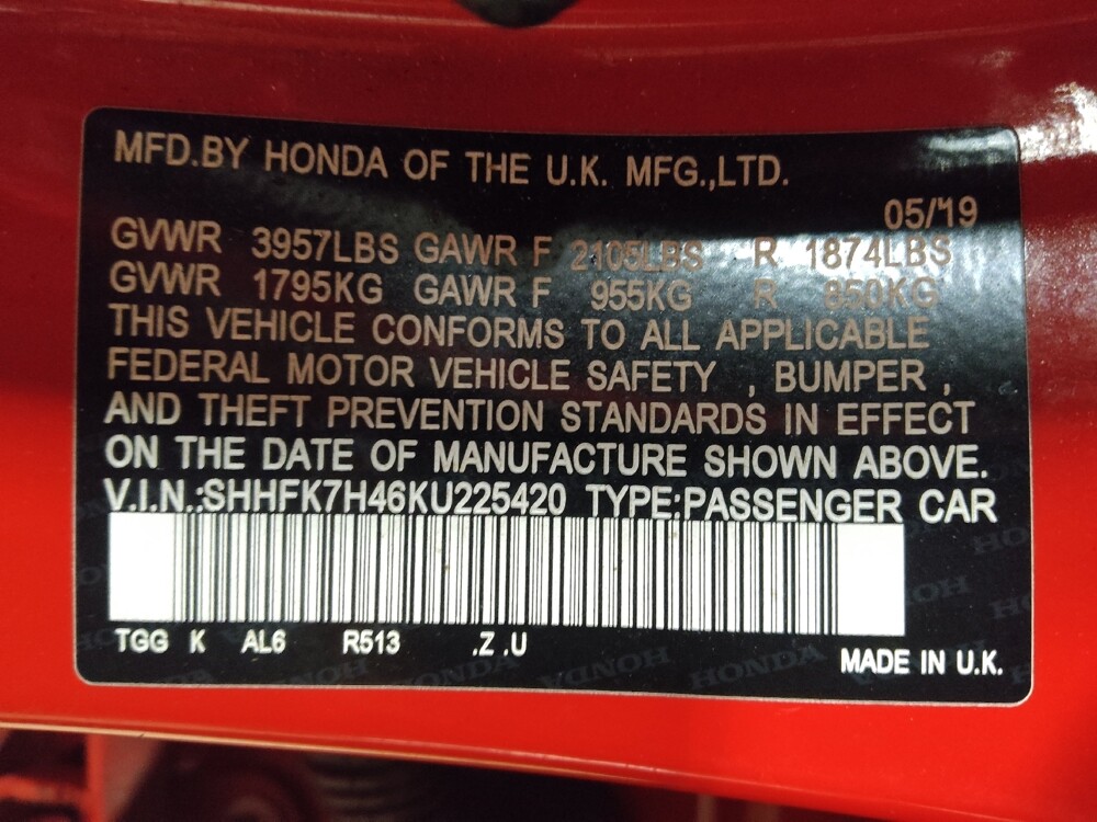 2019 Honda Civic in Kissimmee, FL 34744 - 18109787 33