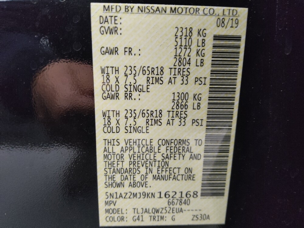 2019 Nissan Murano in Denver, CO 80012 - 18109807 33