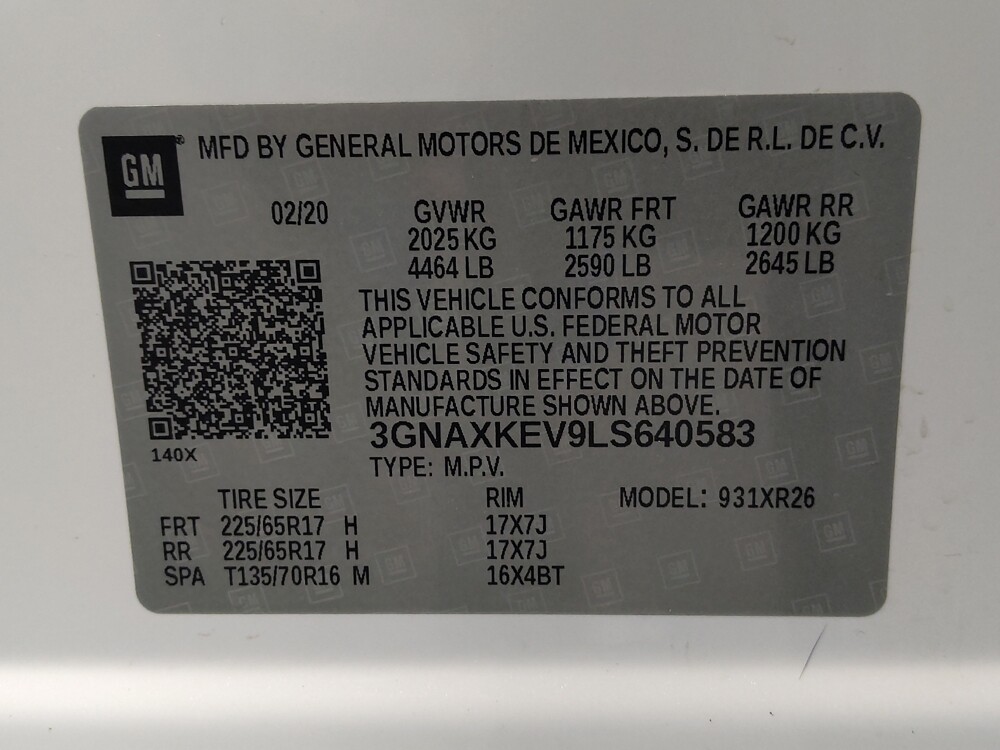 2020 Chevrolet Equinox in Metairie, LA 70006 - 18109831 33