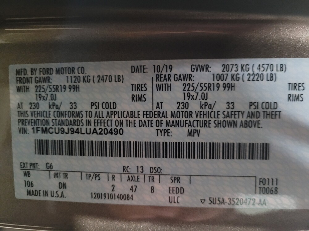 2020 Ford Escape in Williamstown, NJ 8094 - 18109884 33