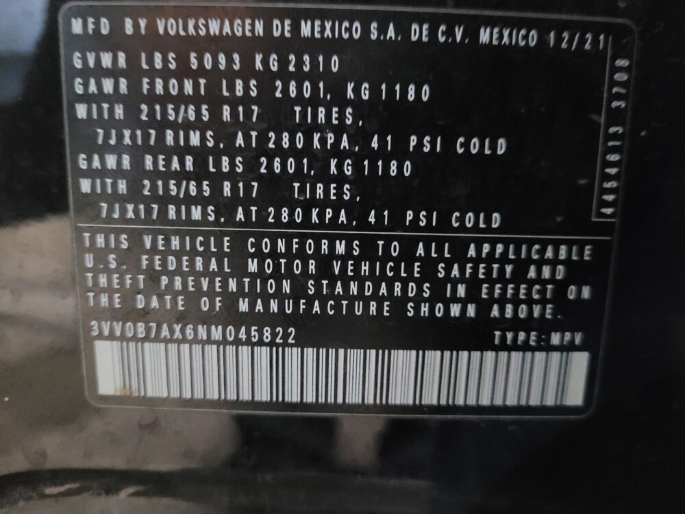 2022 Volkswagen Tiguan in Owings Mills, MD 21117 - 18109895 33