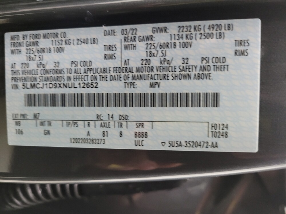 2022 Lincoln Corsair in Eastpointe, MI 48021 - 18109915 33