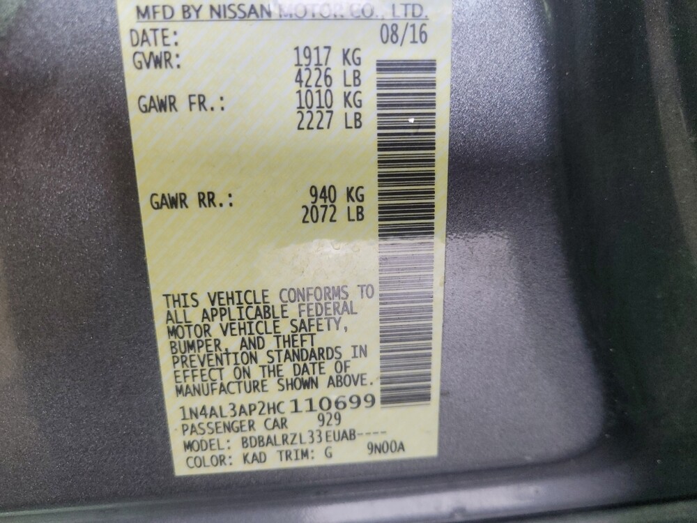 2017 Nissan Altima in Chattanooga, TN 37421 - 18109981 33