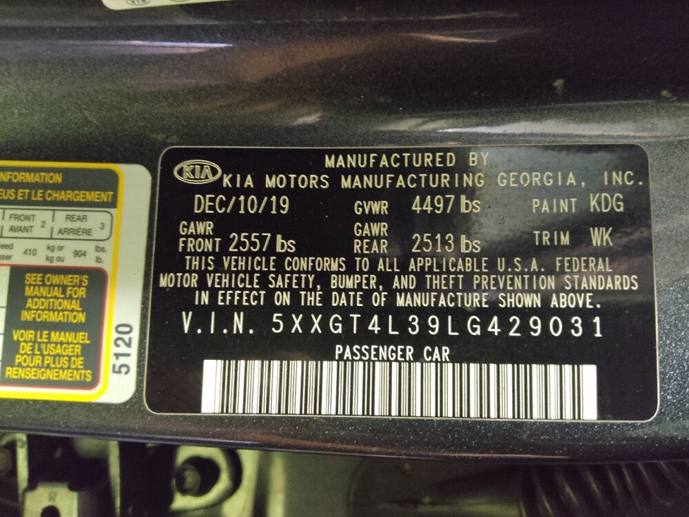 2020 Kia Optima in Tampa, FL 33612 - 18110002 33