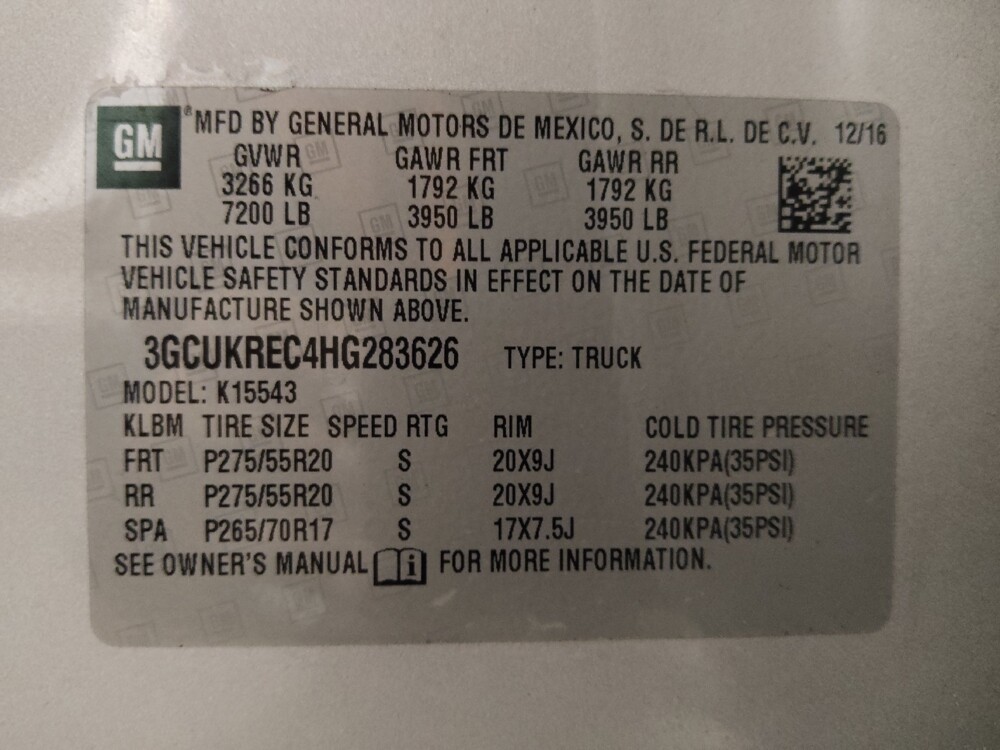 2017 Chevrolet Silverado 1500 in Lauderdale Lakes, FL 33313 - 18110076 33