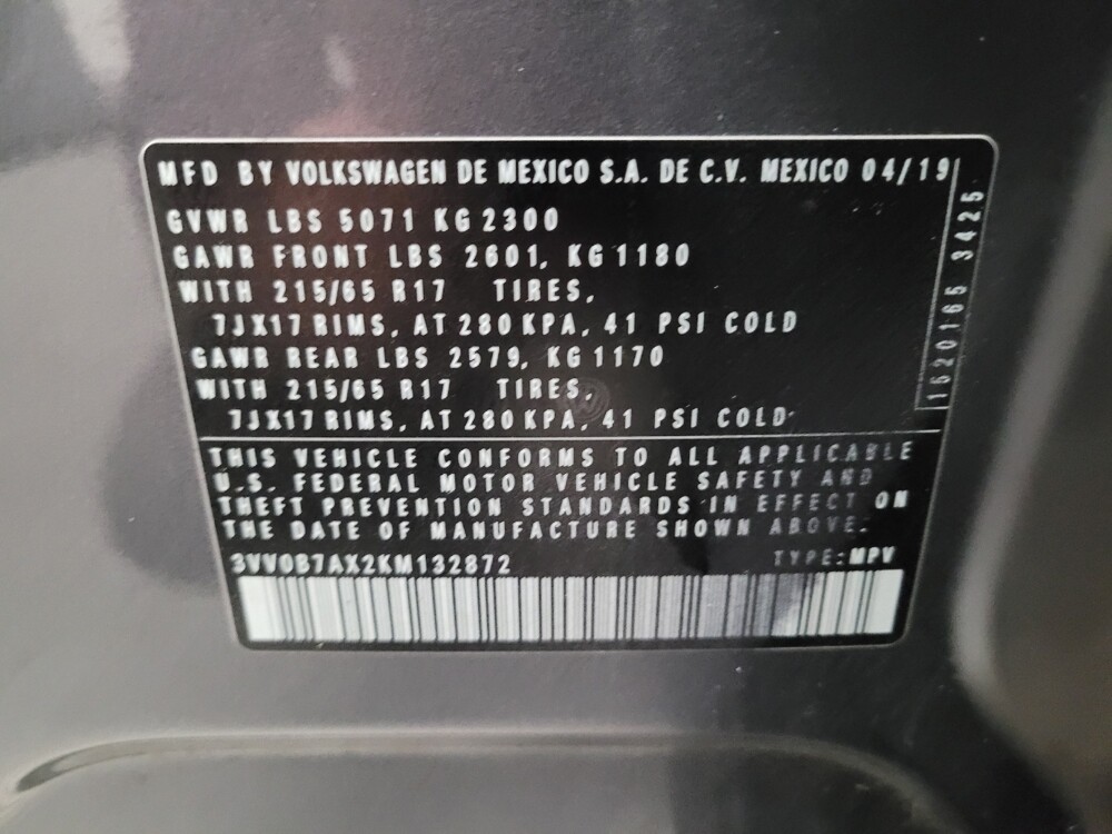 2019 Volkswagen Tiguan in Sacramento, CA 95821 - 18110109 33